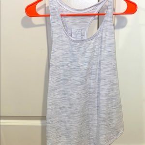 LULU heathered white/grey tank